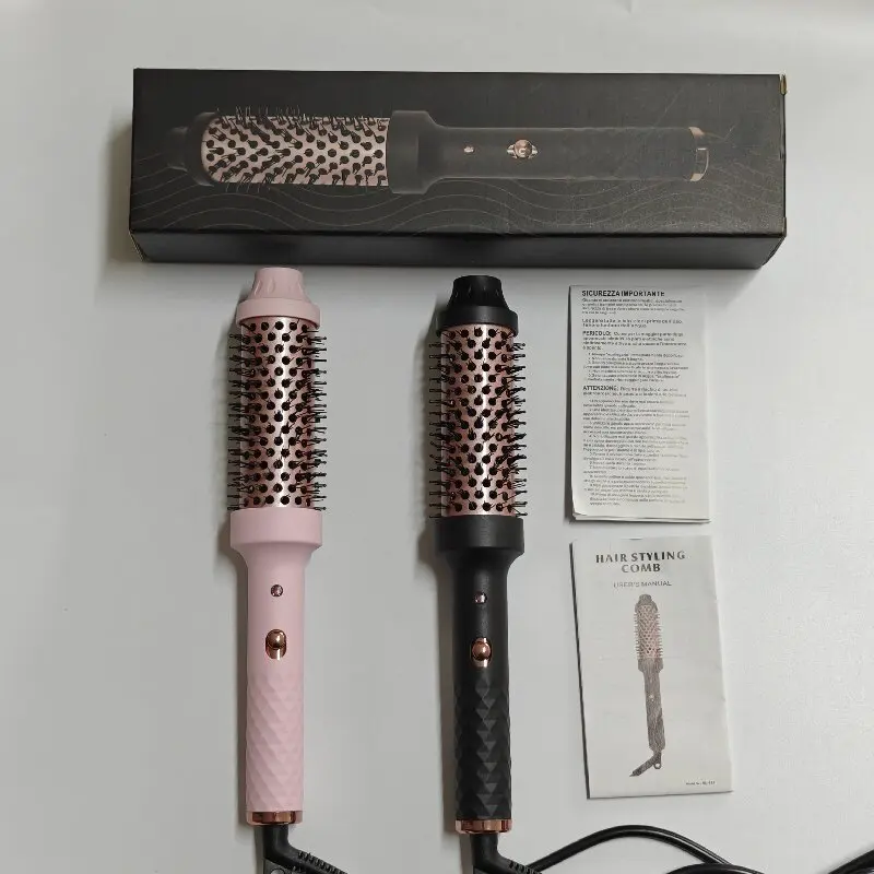 

Расческа для завивки волос, выпрямитель, многофункциональная роликовая щипцы для завивки поврежденных волос, электрическая расческа с высоким верхом для увеличения объема