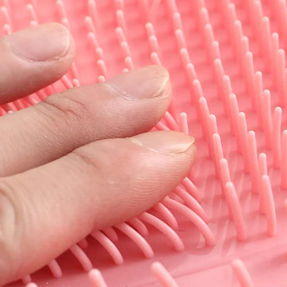Shower Foot Massage Nonskid Mat Large Foot Scrubber Mat Suction Cup Back Scrubber Wall Mounted Hands Free Bathroom Floor Pad