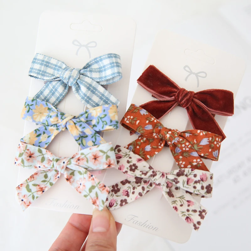 3Pcs/Lot Children\'s Headwear Hair Accessories Clip Bows For Girls