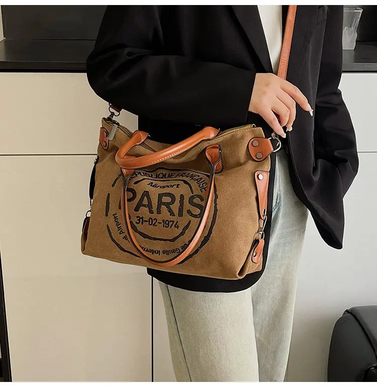 2025 Summer Fashionable Women's Nylon Cloth Tote-Unique Sewing Thread Design-Great for Weekend Getaways, Traveling & Office Use