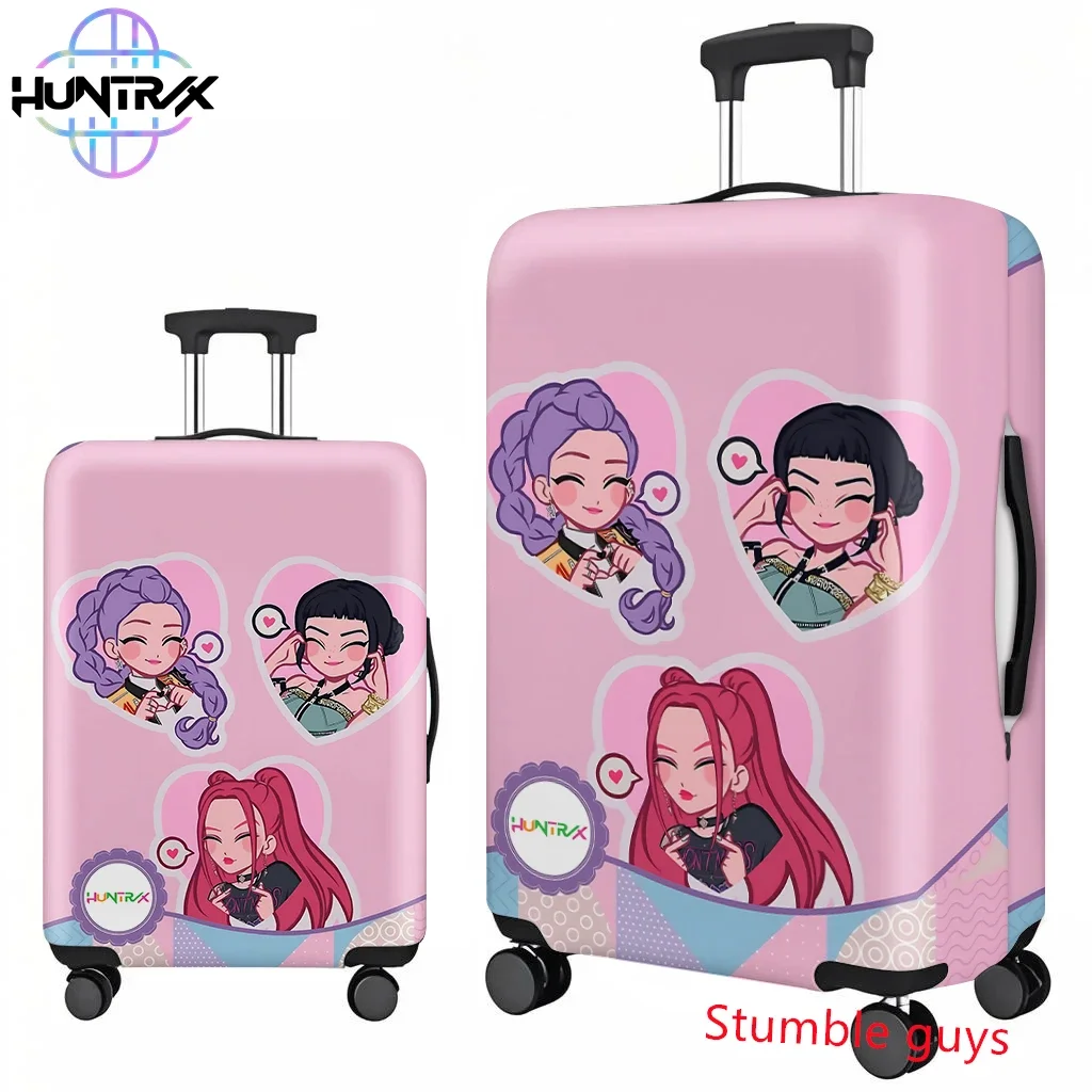 Capa protetora de bagagem Kpop Demon Hunters, design de viagem de anime, serve para malas de 18 a 32 polegadas