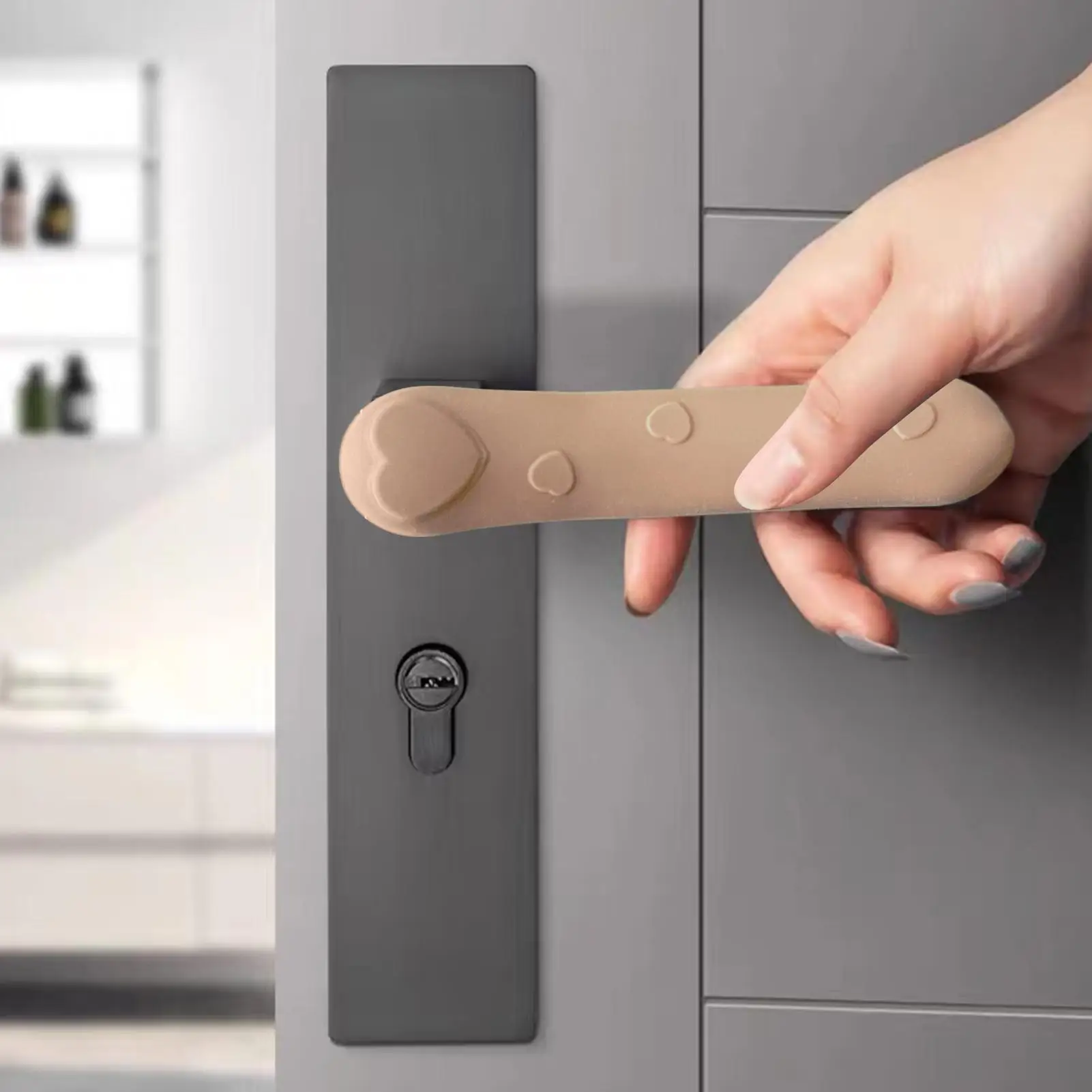 

New Door Knob Cover Silicone Door Handle Glove Wall Protectors Door Knob Protective Anti Collision Protector Home Accessories