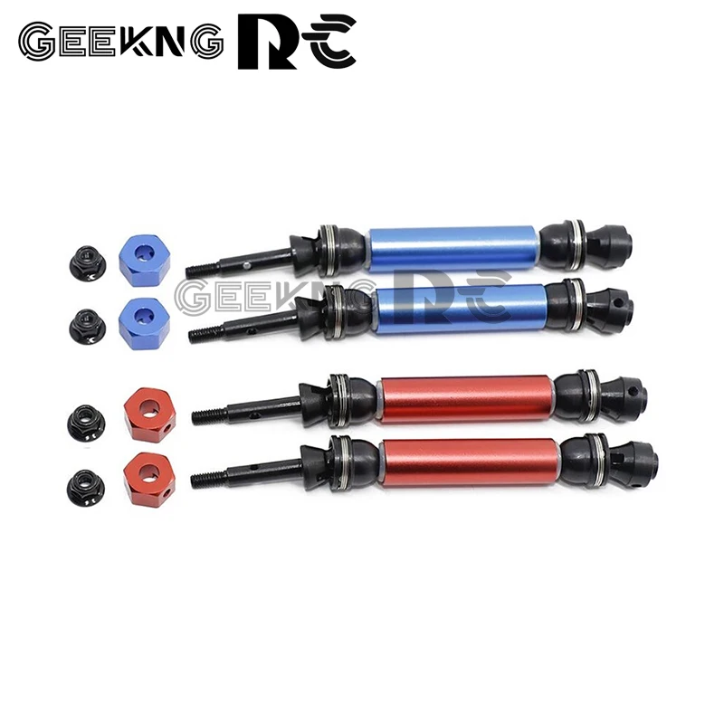 

2Pcs Metal Rear Drive Shaft CVD For 1/10 Traxxas Slash Rustler Stampede Hoss VXL 4X4 2WD RC Car Upgrade Parts