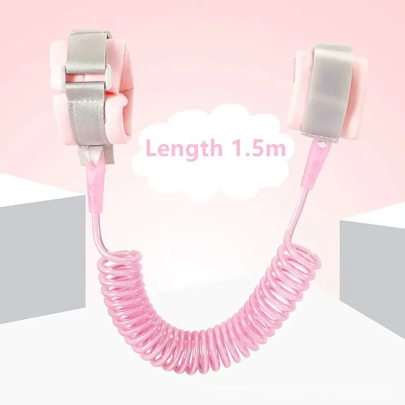 Anti Lost Wrist Link Kleinkind Sicherheits leine mit Schlüssels chloss Babys Kinder 1,5 m rosa grün Kinder Sicherheit