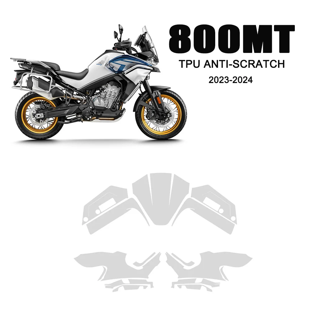 

800MT Accessories Parts PPF Complete Paint Protection Set For CFMOTO 800 MT 2023-2024 New Motorcycle TPU Body Protection Sticker