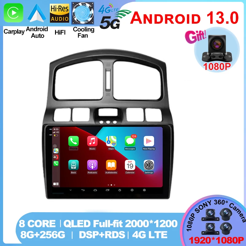 

Android 13 Car Radio For Hyundai Classic Santa Fe 2005 2006-2015 Carplay Auto GPS Multimedia Player 2Din DVD Head Unit