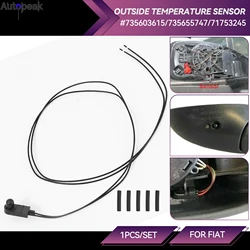 Outside Ambient Temperature Sensor Underneath Door Mirror for Fiat 500 500X 500L Punto 05-18 Citroen Peugeot 71753245 735603615