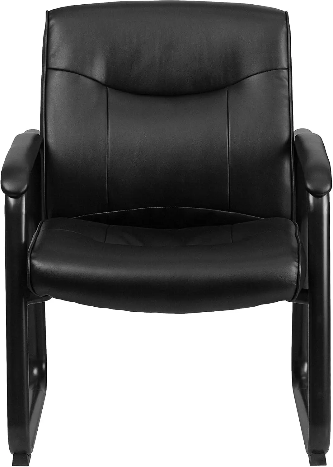 

Flash Furniture Hercules Series Большое и высокое кожаное мягкое кресло для руководителей с боковой стойкой для приема, мягкое кресло для вестибюля с длиной 500 фунтов. Статика Мы