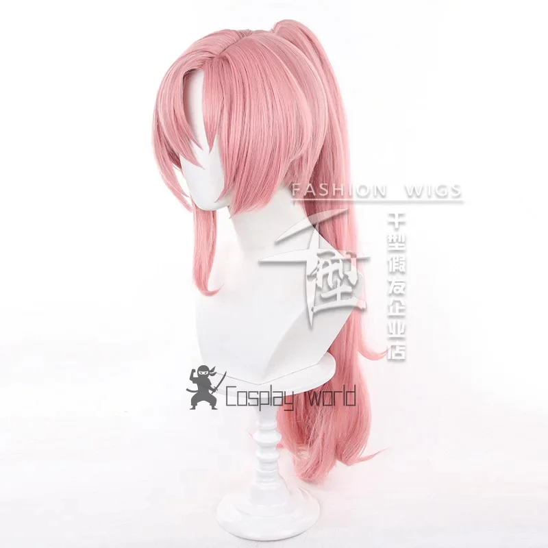 النساء نيكول ديمارا شعر مستعار تأثيري ذيل حصان لعبة حفلة Zenless منطقة صفر زي 80 سنتيمتر طويل الاصطناعية الشعر هالوين شعر مستعار + غطاء شعر مستعار #6