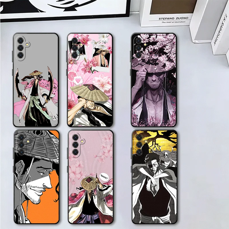 Bleach Kyoraku Shunsui Soft Phone Case for Samsung A17 A37 A57 A16 A26 A36 A56 A15 A25 A35 A55 A14 A24 A34 A54 A13 A23 A33 A53 A