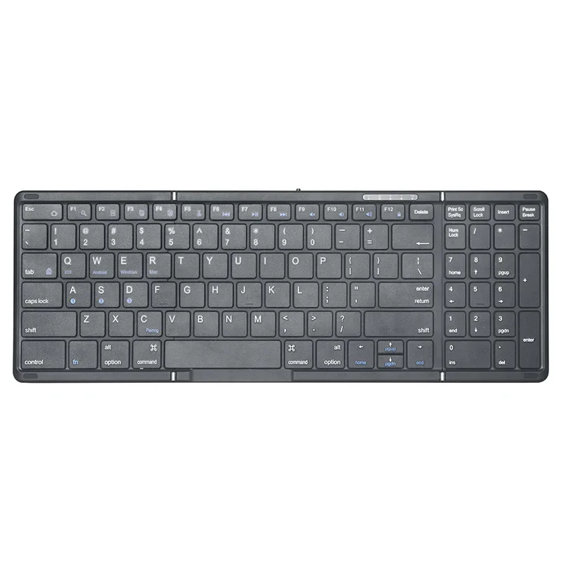 Mini Keyboard Wireless Folding Keyboard Bluetooth Foldable Keyboard With Touchpad for Windows Android iPad Phone Rechargeable