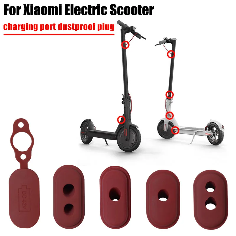 For Xiaomi Mijia M365 1s Pro Pro2 Scooter Elétrico Capa Protetora Porta Carregamento, à Prova D\'água, Plugue Poeira De Borracha