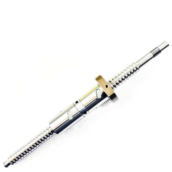DFU1605 200 250 300 350 400 450 500 550 600 650 700 750 800 mm C7 ball screw with 1605 double ball nut BK/BF12 end machined