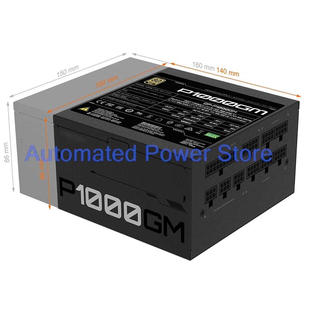 P1000GM 1000W ATX 12V 80PLUS Gold Power Supply