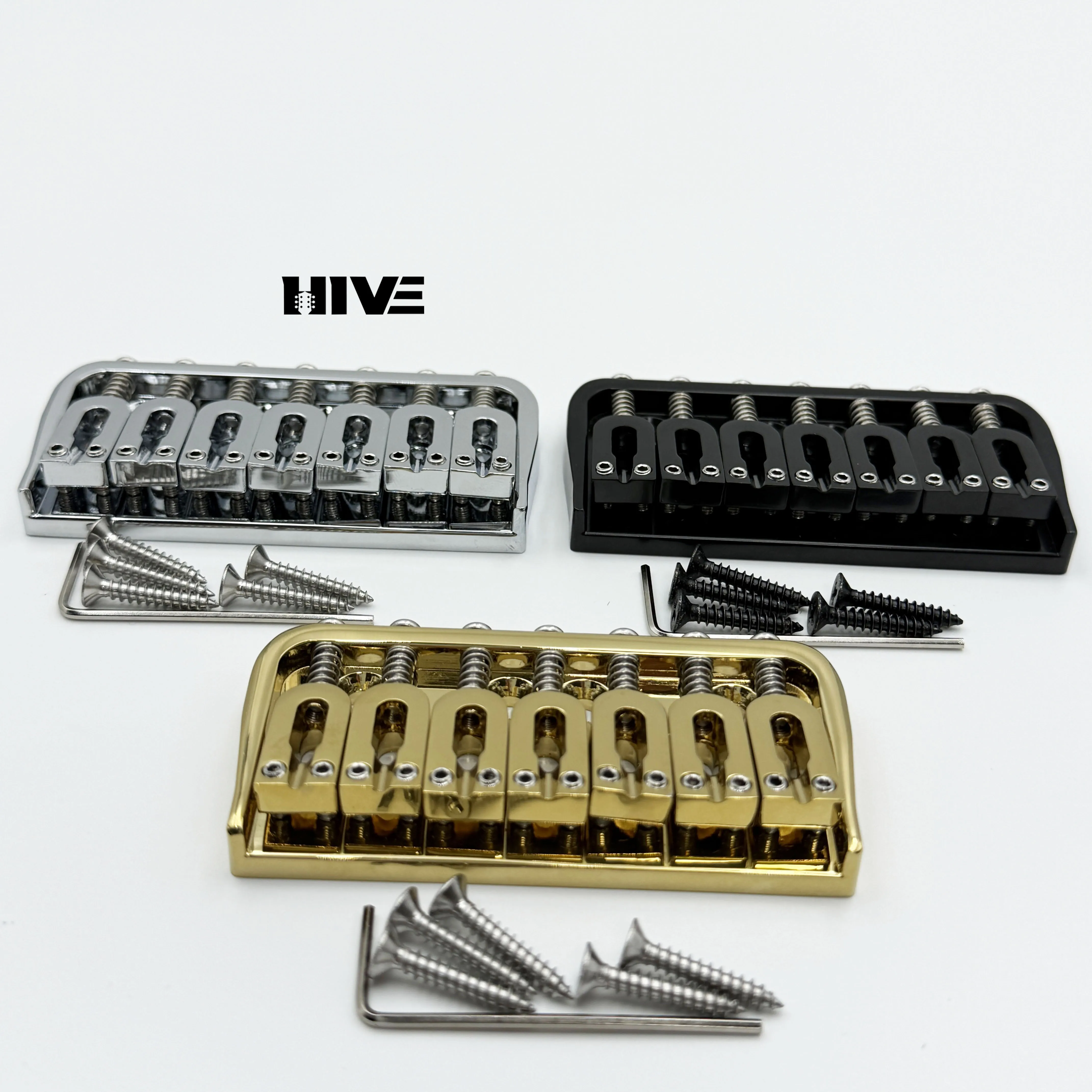 Factory High Quality Zinc Alloy Guitar Bridge U-shaped Edgefold 10.5MM 6/7 String Electric Guitar Bridge Guitar Pickup Bridge