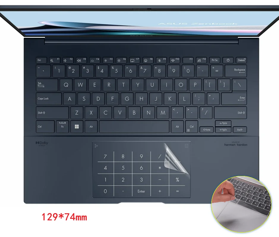 Matte Touch Pad Touchpad Protective film Sticker Protector For ASUS Zenbook 14 OLED UX3405 2024 K3405 VCB VA VF K3405VC K3405