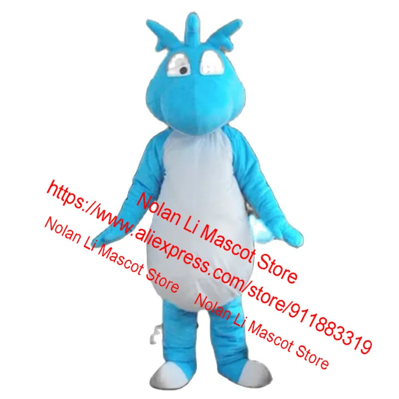 Blue Dinosaur Mascot Costume Set, Material EVA, Desenhos animados Role Play, Fantasia Publicidade Jogo, Tamanho Adulto, Presente de Natal, Hot Sales, 628