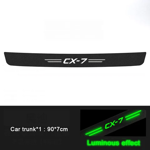 Светящиеся наклейки на пороги для Mazda CX7, защита от царапин