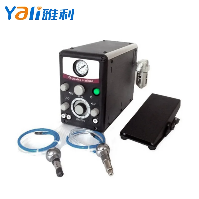 

Jewelry Pneumatic Bead Edge Micro Inlay Machine Single Double Head Engraving