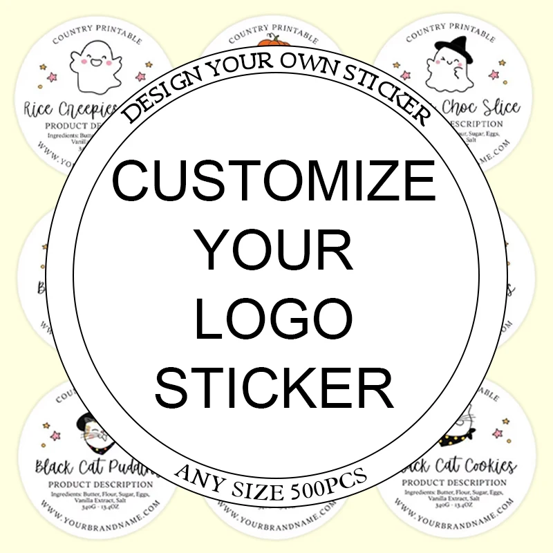 

Customized stickers, personalized stickers, custom logo labels suitable for weddings, birthdays, baptismal parties, company logo
