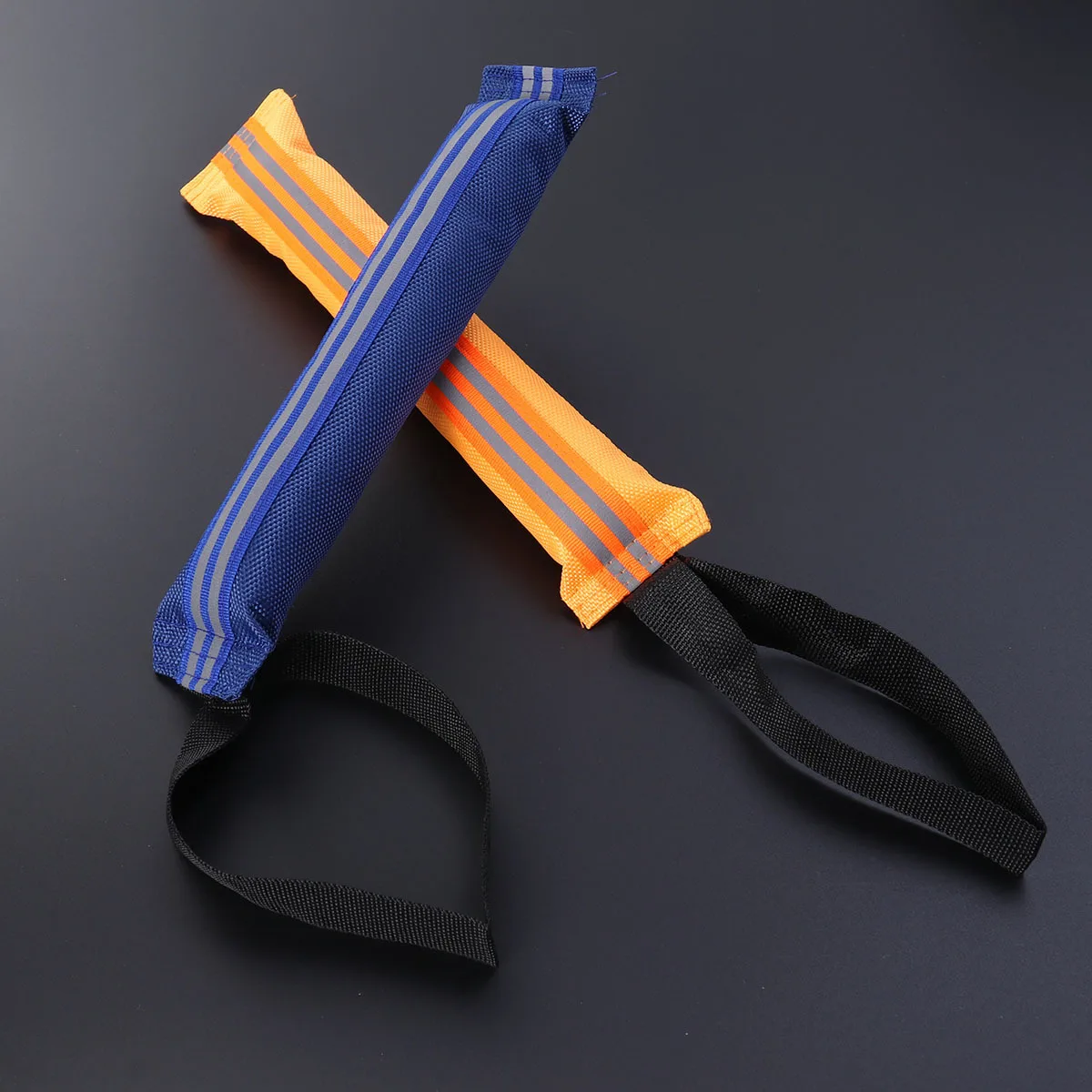 

2Pcs Dog Bite Tug Training Puller Yellow Blue Military Interactive Outdoor Dog Bite Tug