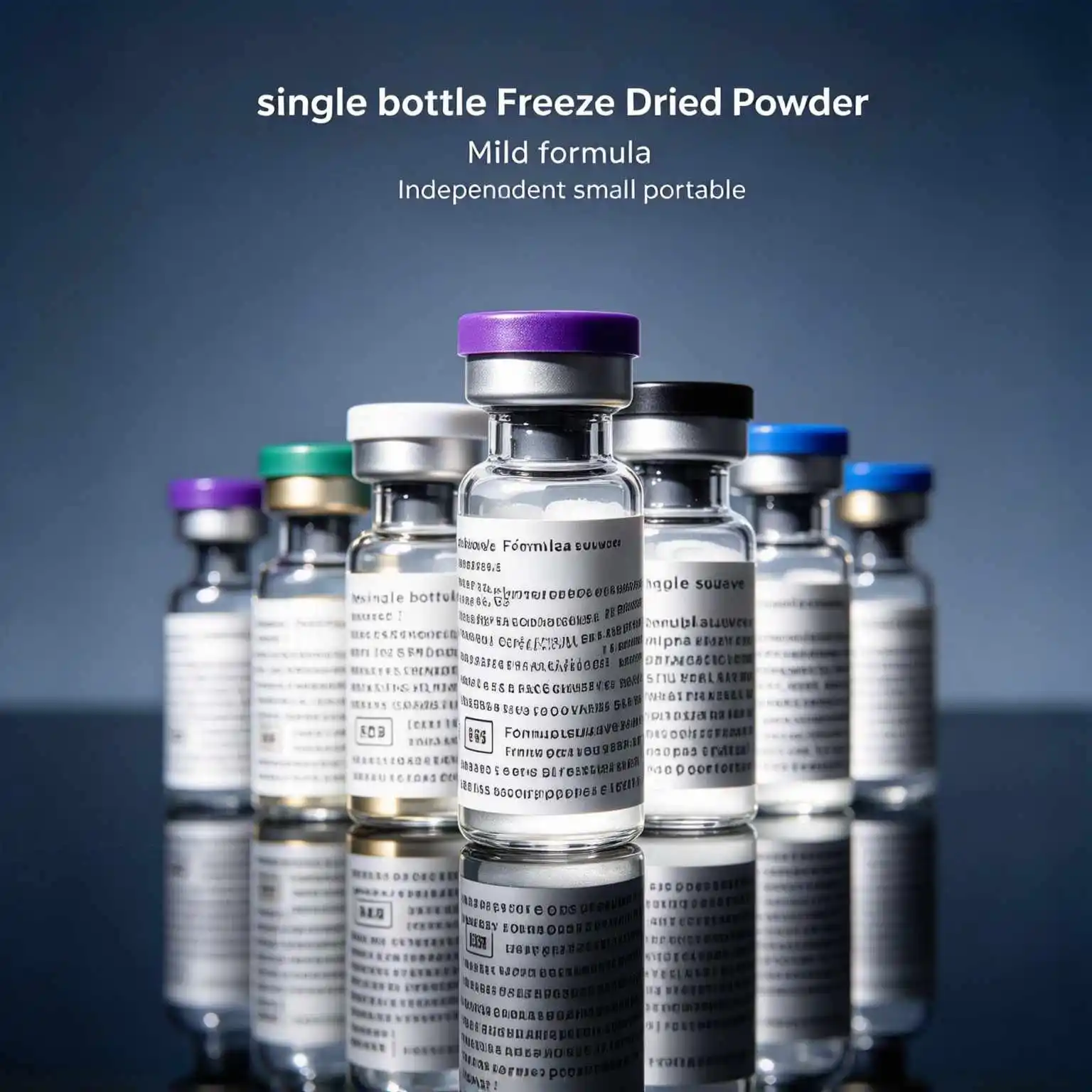 1 Bottle (Cap Color Varies) High-Quality Lyophilized Powder, Freeze Dried Powder