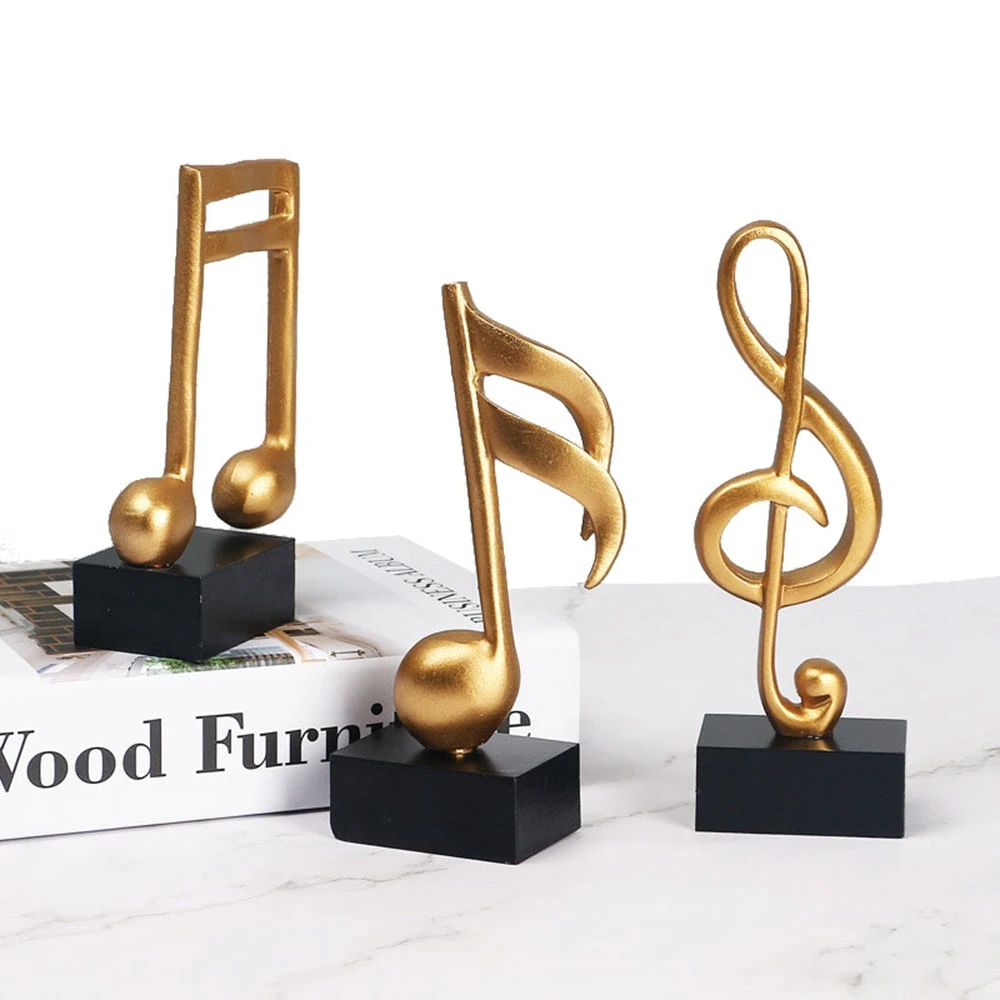 

Music high notes staff notes resin ornaments piano shop exhibition hall training class Crafts Home Living Room Office TV Cabinet