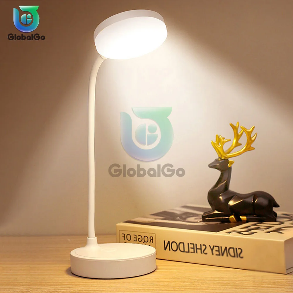 

LED Desk Lamp 3 Levels Dimmable USB Rechargeable Desk Lamp Dimmable Reading Night Light Eye Protection Flexible Studying Lights