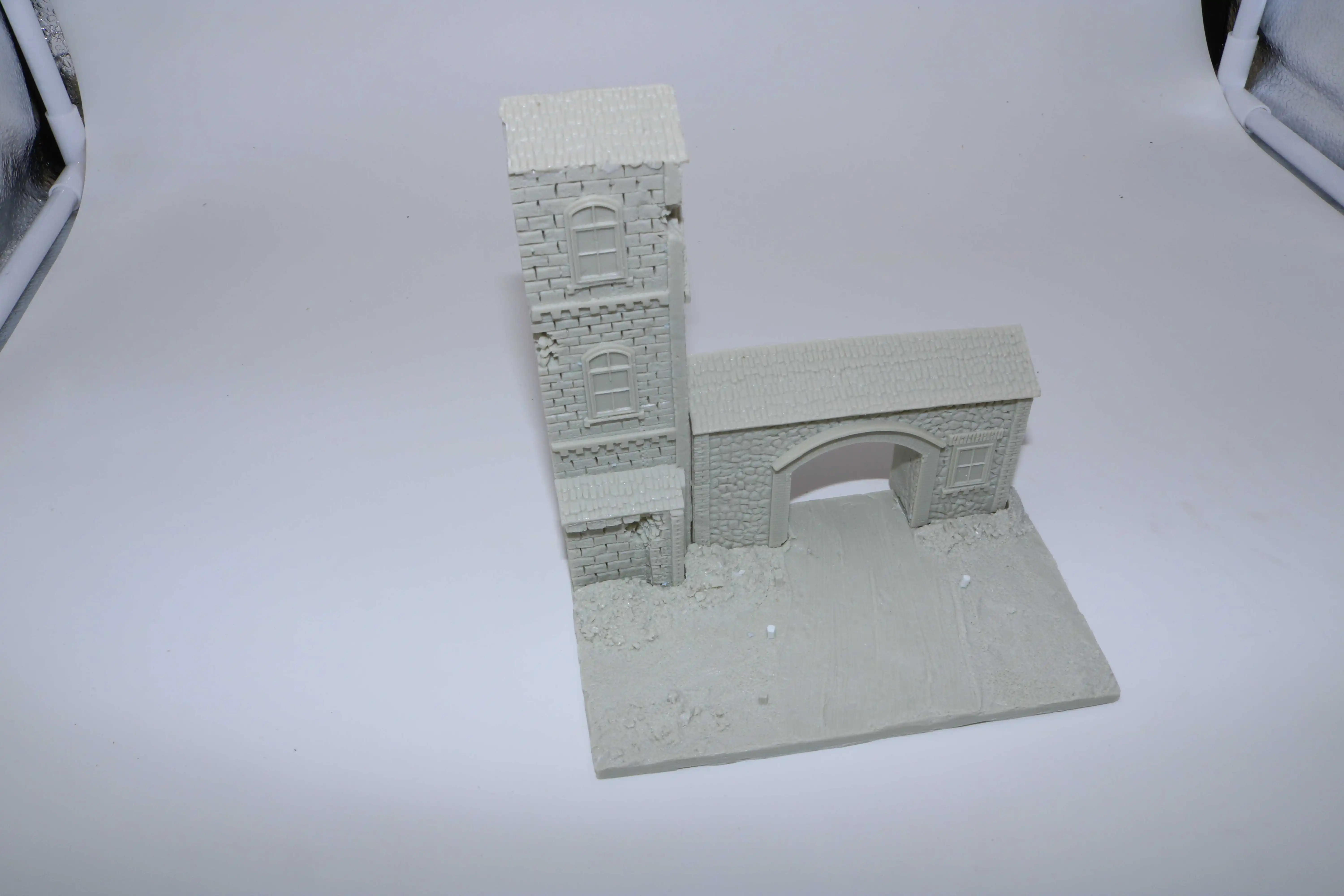 Floor of 1 / 72 High-rise Building Entrance Scene, Resin Material, Plain Body