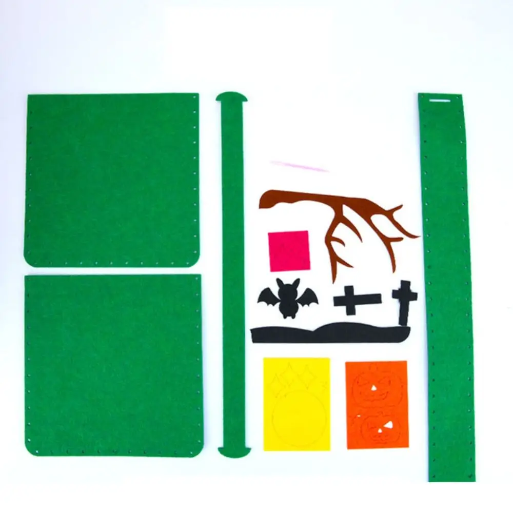 Bolsa de dulces de Halloween DIY de tela no tejida, bolsa de calabaza para truco o trato, bolso de truco o trato DIY, bolso de calabaza para fiesta