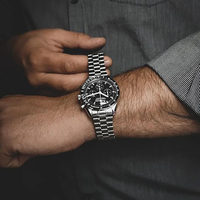 Richard Speedmaster Moonwatch stainless steel with black step dial and famous dot over 90 on the anodised aluminium bezel ring