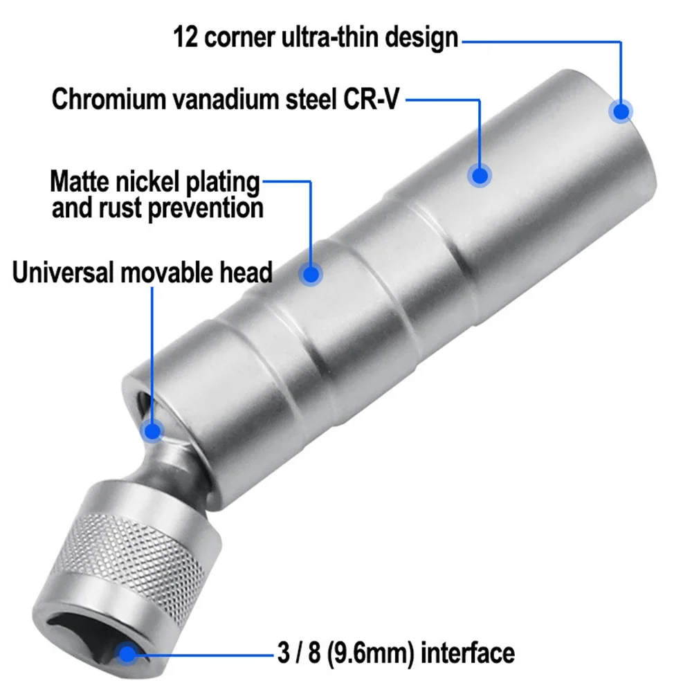 Socket Wrench Magnetic 12 Angle 3/8