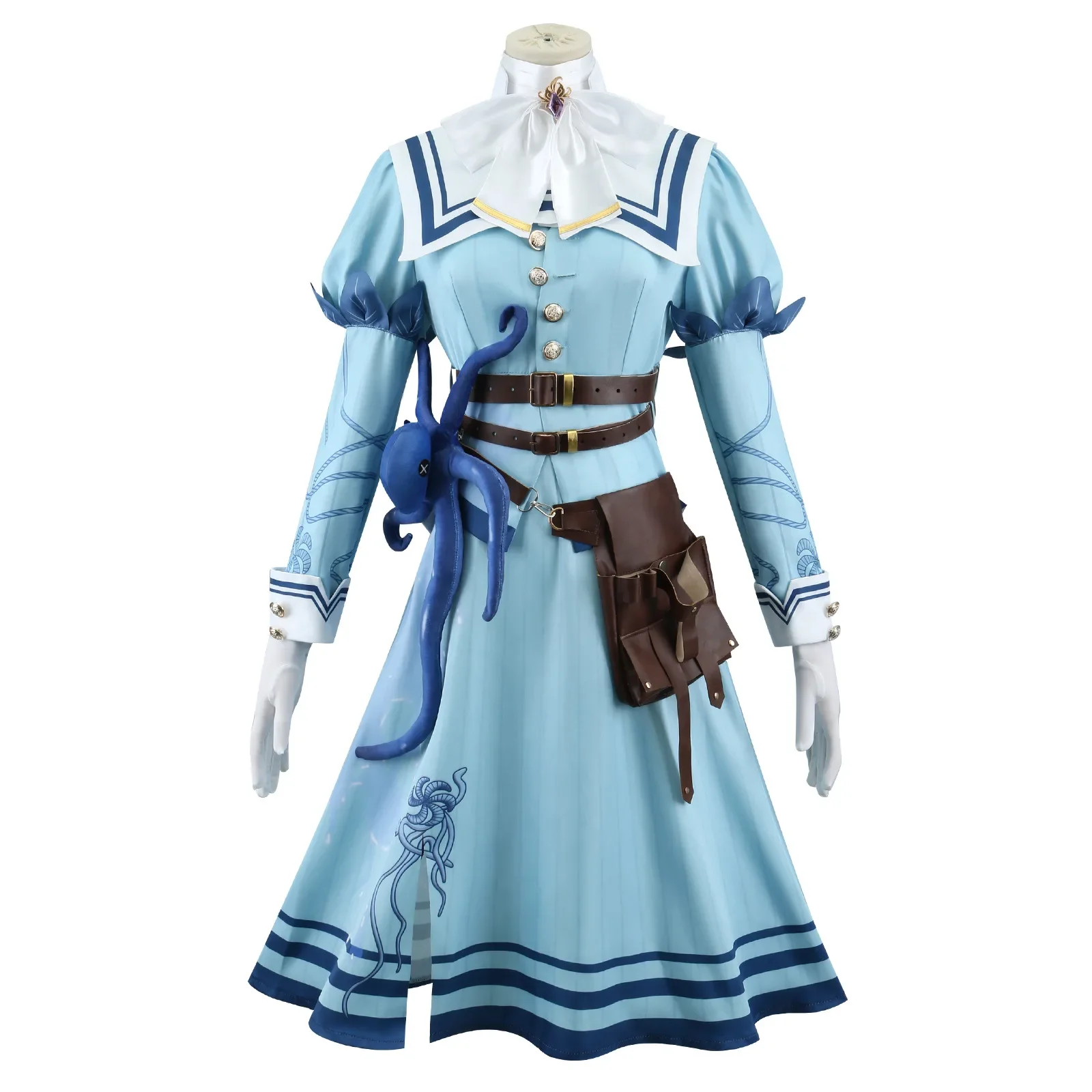 Disfraz de Cosplay de flor eterna de Doctor Identity V, vestido de marinero femenino con traje de Halloween de calamar, gran oferta 2025