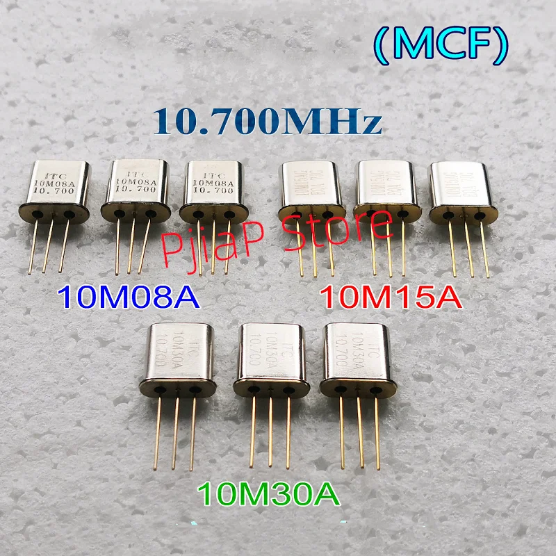 5pair  new original  10M08A/12A/15A/30A 10.7MHz (2 poles) HC-49T monolithic crystal filter