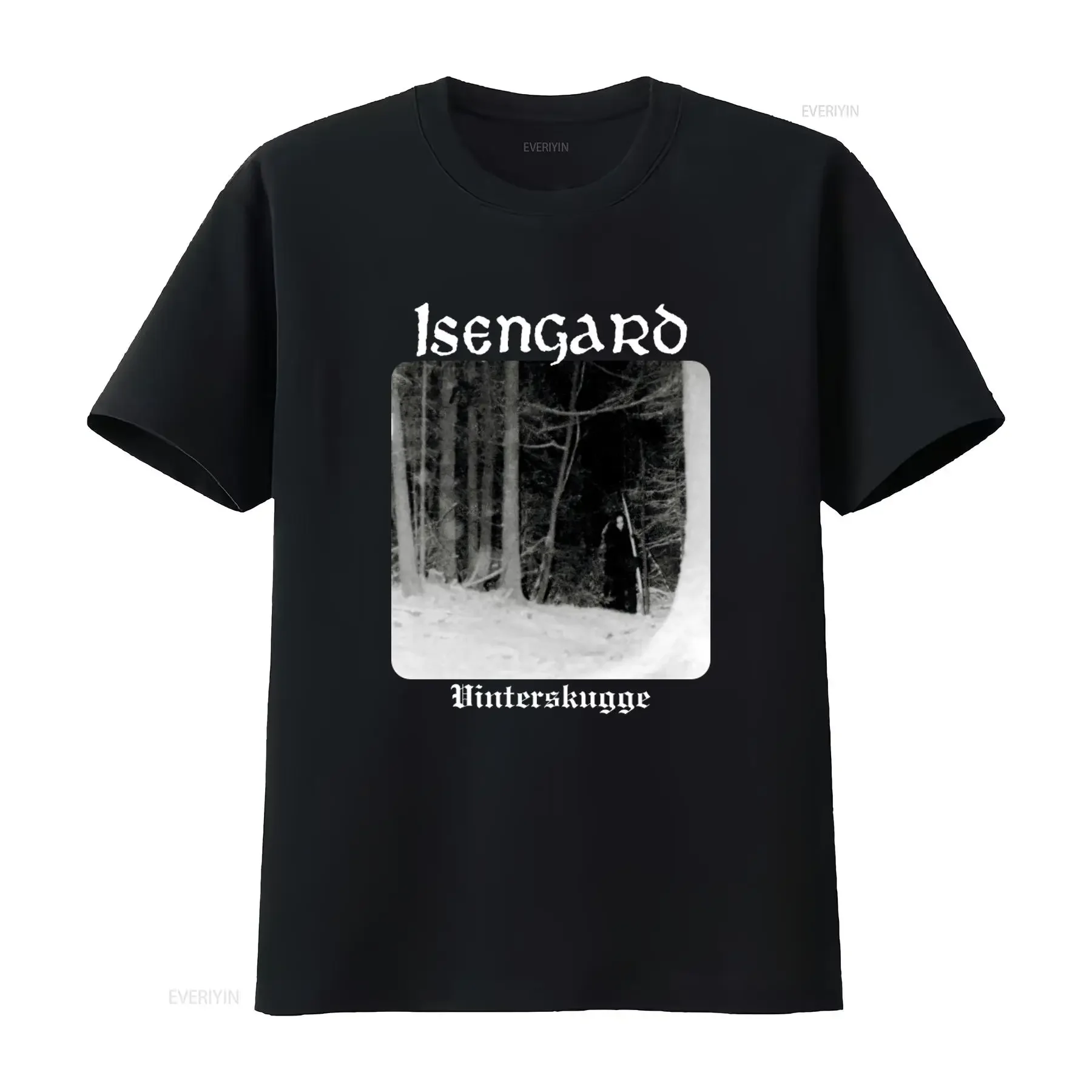 ISENGARD Vinterskugge Winter Forest T Shirt Unique Gothic Design for Men and Women vintage Washed Top For Everyday Wear