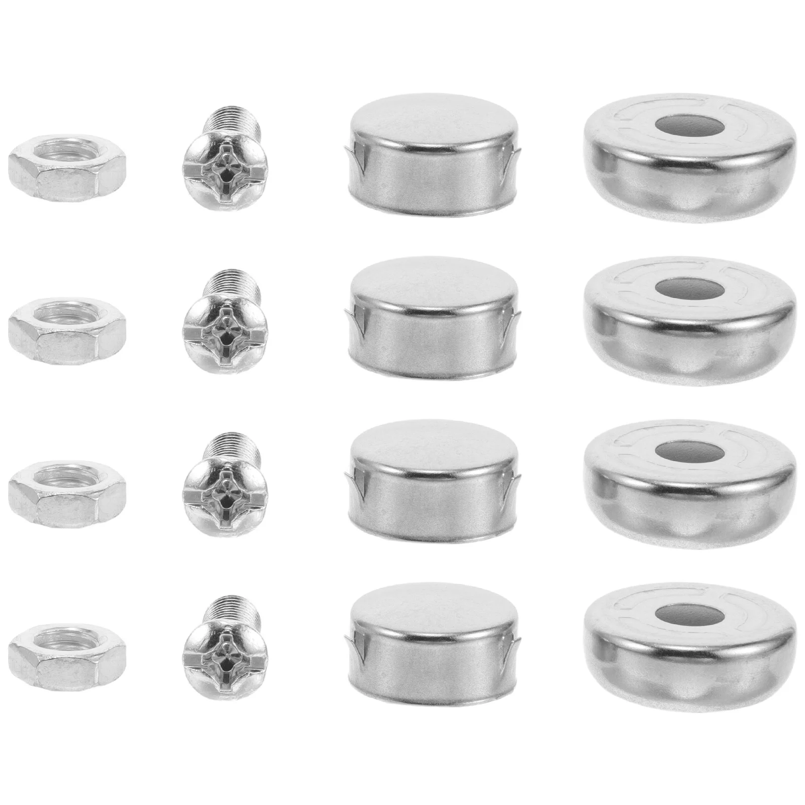 

2Packs Stainless Steel License Plate Screws Universal Fit Car Tag Bolts Fastening Hardware Kit Nuts and Caps