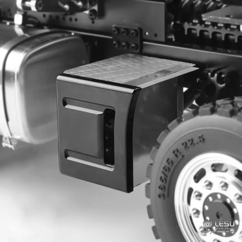 

Металлический ящик для инструментов LESU для DIY RC Tamiyay 1/14, тягач, модель самосвал, игрушки с дистанционным управлением, электромобиль Th13444-Smt3