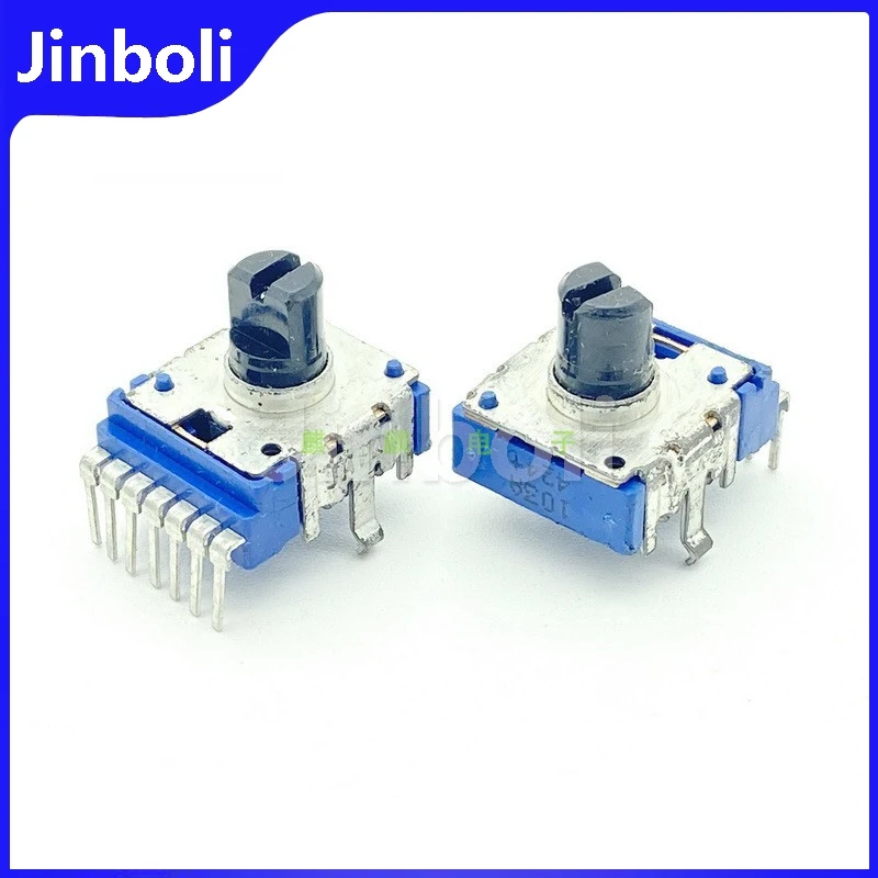 

1PCS RK14 Type A10K Single Row 7Pins Dual Power Amplifier Tuning Tone Volume Potentiometer A103 D Shaft Length 8mm
