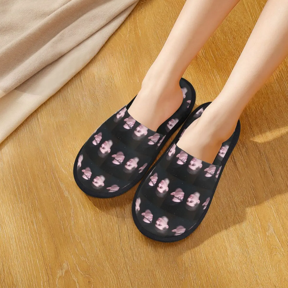 Custom Dan And Phil - Galaxy Slippers Memory Foam Warm Soft Women House Slipper Bedroom Fluffy Shoes