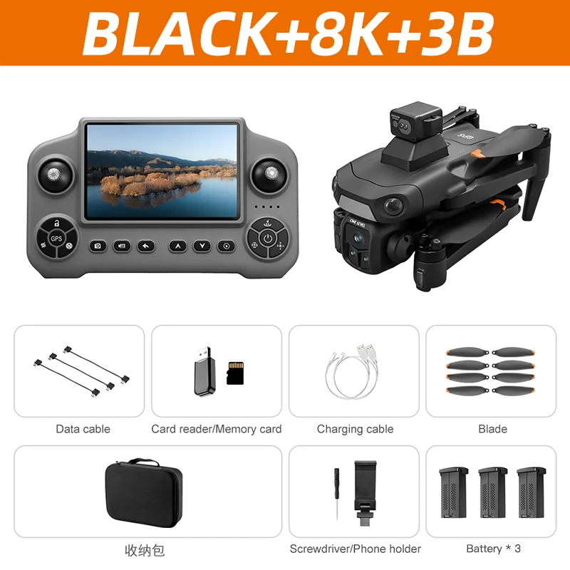 Lenovo V918 MAX GPS Dron Borstelloze motor HD-camera RC-scherm Slimme obstakelvermijding Quadcopter Intelligent vliegend speelgoed Nieuw