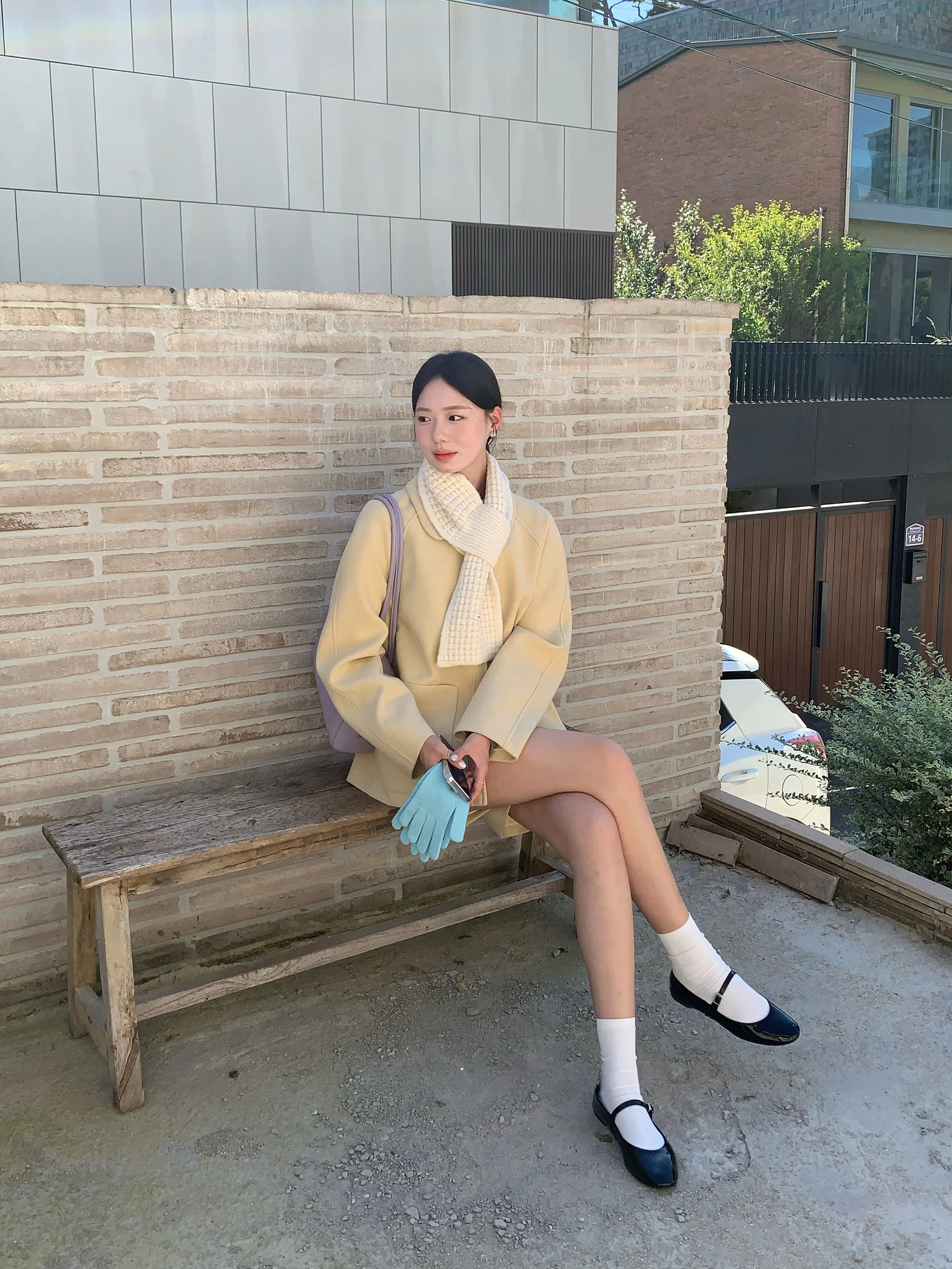 

Осенний твидовый комплект: пальто и брюки с пуговицами, женский, модный, с высокой талией, приталенный, длинный рукав, французский стиль, зимняя одежда