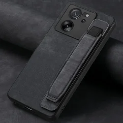Leather Case For Xiaomi 15T 14T 13T 11T 13 Mi 11 Lite 5G NE 10T Pro 11i Wrist Strap Stand Holder Silicone Case Back Cover Funda