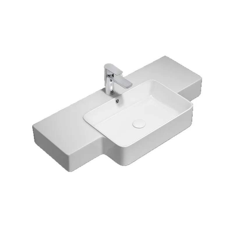 

Wall-mounted ceramic triangular wash basin Corner hanging Small apartment mini single Balcony wash basin AS