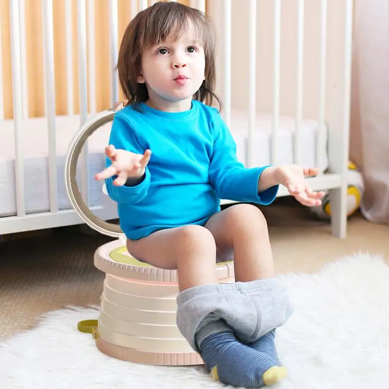 

Portable Travel Baby Potty Foldable Children's Potty Training Seat Easy To Clean Toilet Seat Boys And Girls