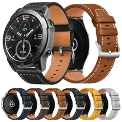 22mm Watch Bracelet for Zeblaze Vibe 7/Pro/stratos 2 3/Btalk/GTS/GTR 3 Pro/Ares 3 Pro Leather Smartwatch Strap Mi Amazfit Bands