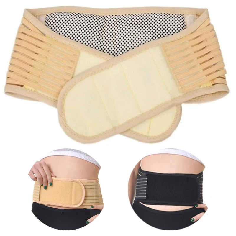 Lumbar Braces Belt Tourmaline Magnetic Therapy Waist Spontaneous Self Heating burning fat abdominal muscle trainer brace support