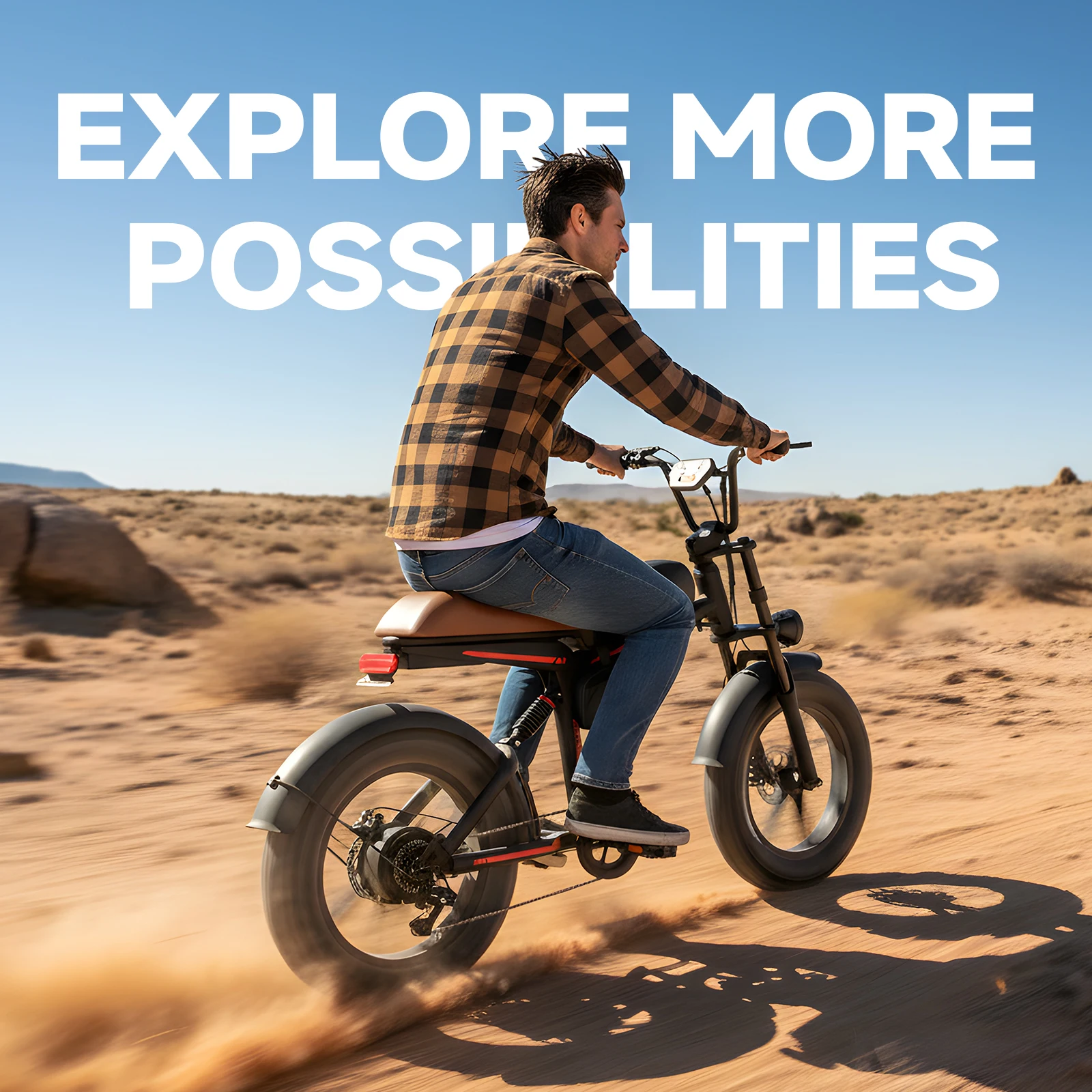 QNUT Electric Mountain Bike 1500W Peak Brushless Motor 48V 18AH Removable Battery 20"*4.0"Fat Tire Full Suspension All‑Terrain Off‑Road Vintage Chopper Ebike Mountain Dirt Bike Ship From US Warehouse