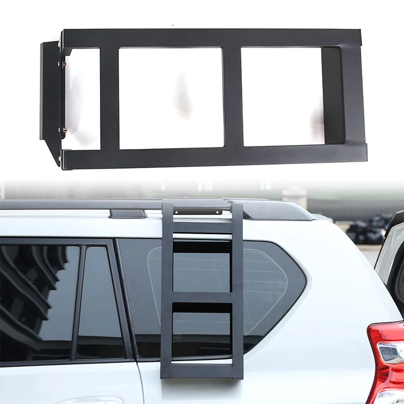 For Toyota Land Cruiser Prado FJ150 150 2010-2023 Car Rear Window Extension Climbing Ladder Protective Frames Accessories