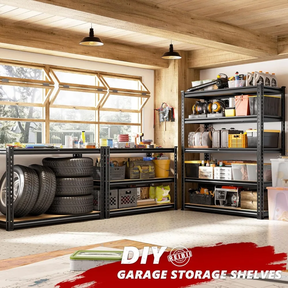 

US Shipping 5 Tier Heavy Duty Storage Shelves 35.5x11.9x72 Garage Utility Rack for Warehouse Pantry