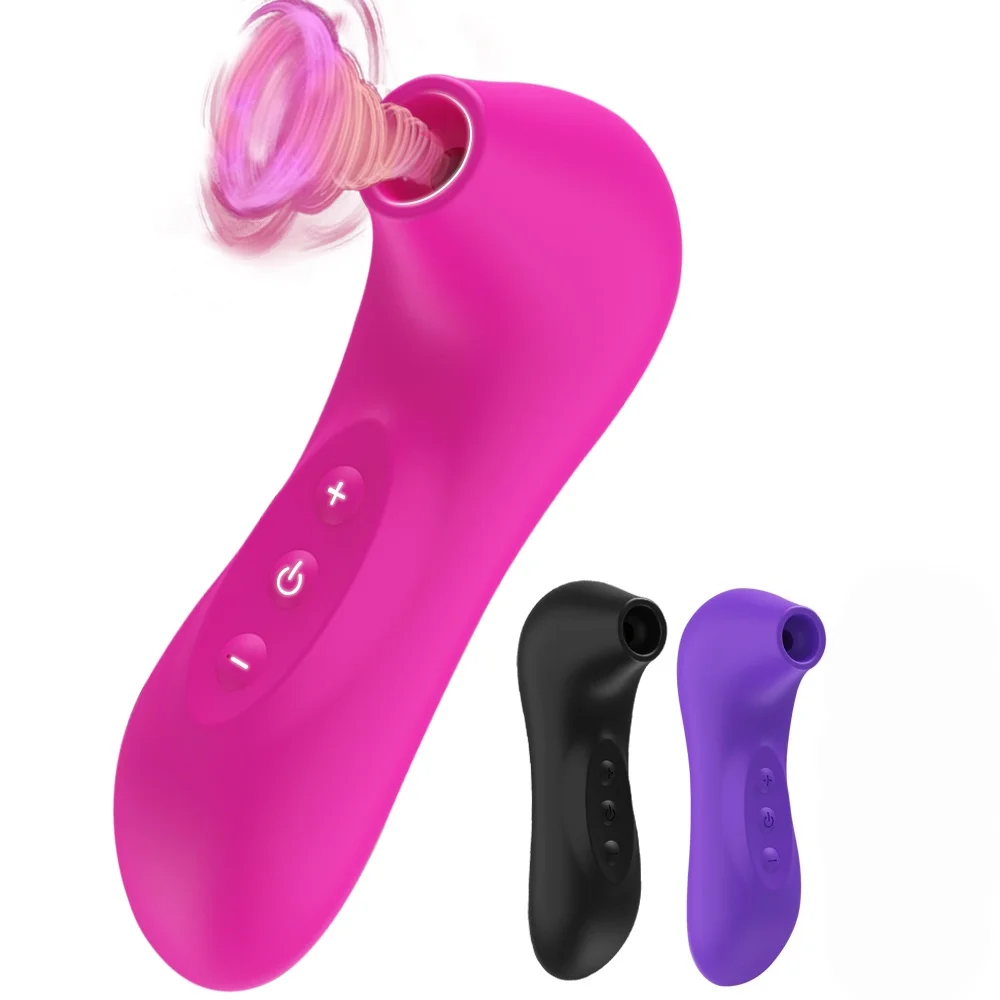 Powerful Silicone Sucking Vibrator Clitoral Stimulator Vacuum Massager Rechargeable Waterproof Discreet Sex Toy for Women